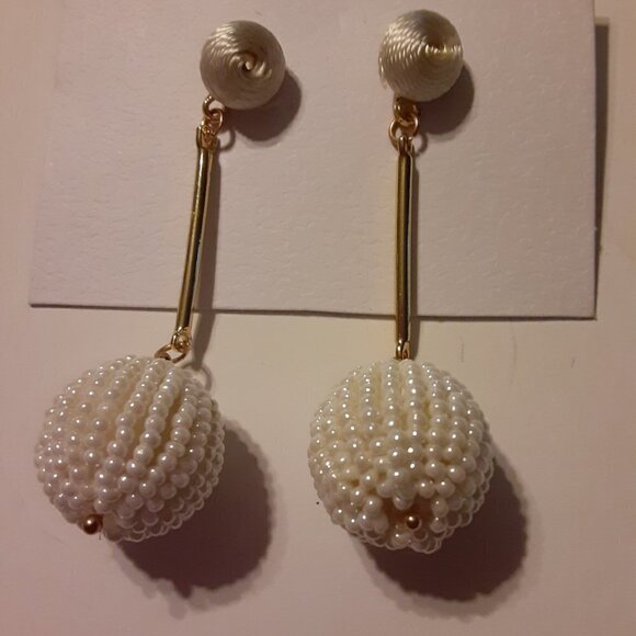 Jewelry - White Long Earrings NEW